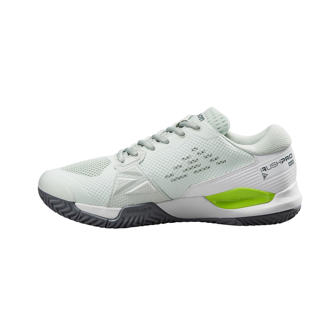 Wilson Rush Pro Ace, Tennis Shoe Mujer, Opal Blue/White/Jasmine Green, 40 EU