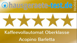 Acopino Cafetera automática Barletta, gran pantalla a color, con sistema de leche para un disfrute perfecto del café (rojo)