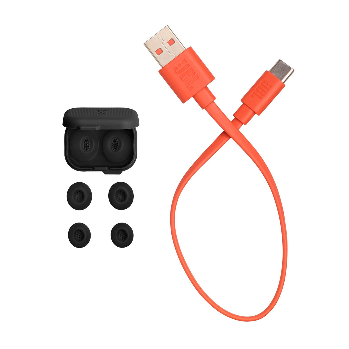 JBL Tune Flex 2, Auriculares inalámbricos Bluetooth y cancelación de Ruido. Autonomía de hasta 48 hrs, IP54 Resistentes al Agua y al Polvo, conexión multipunto, diseño ergonómico y Abierto,Ghost Negro