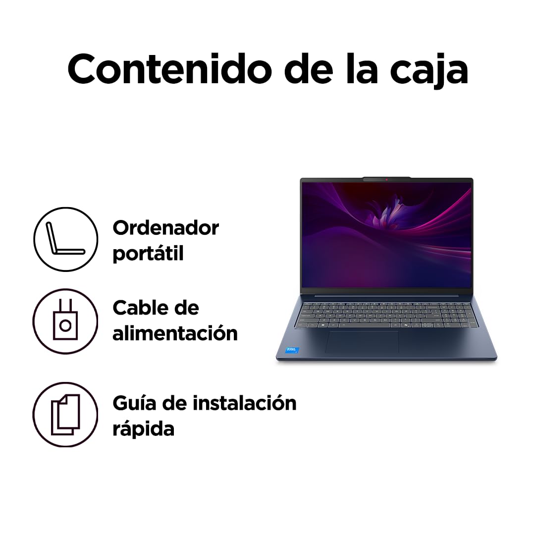 Lenovo IdeaPad Slim 5 Gen 10 - Ordenador Portátil 16" WUXGA (Intel Core i7-13620H, Intel UHD Graphics, 32 GB RAM, 1 TB SSD, Wi-Fi 6, Windows 11 Home) Teclado QWERTY Español- Azul