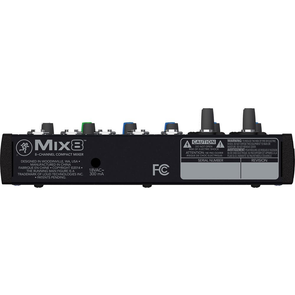 MACKIE Mix8 mezclador analógico compacto de 8 canales con ecualizador de 3 bandas