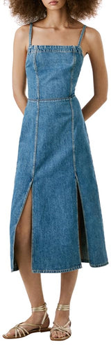 Pepe Jeans Elodie Vestido, Azul (Mezclilla), L para Mujer