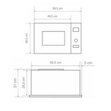 Svan SVMW830EB Microondas Eléctrico de Integración Blanco