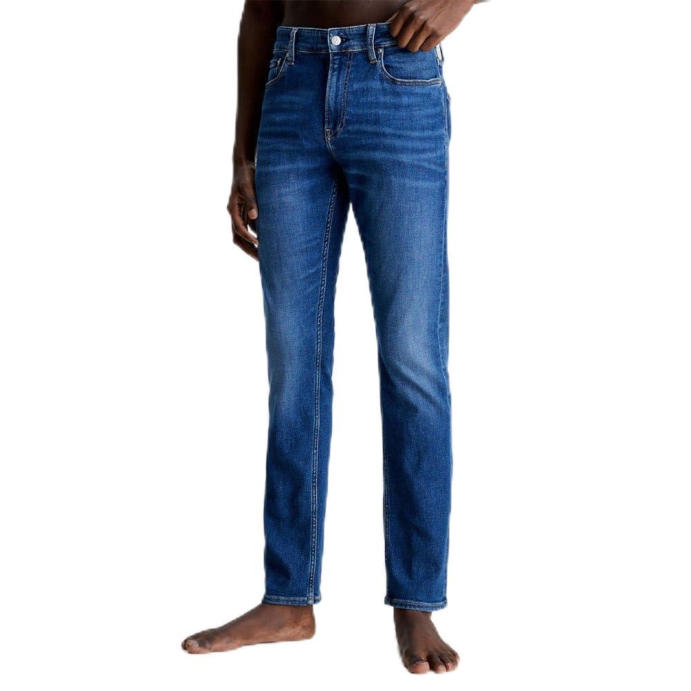 Calvin Klein Vaqueros Hombre Slim Fit, Azul (Denim Dark), 34W/32L