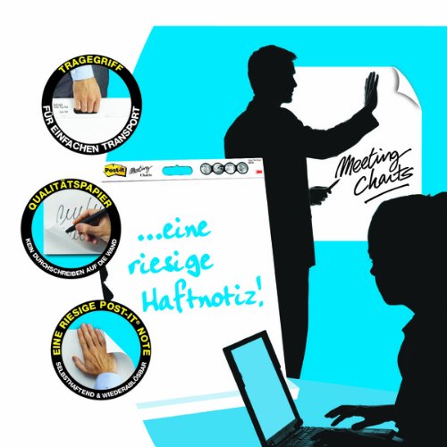 Post-It Super Sticky Self Stick Meeting Chart 559P-3 Blanco 635 mm x 762 mm Paquete Valor Agregado 2 x 559 (2 Blocs) + 1 x 559 (1 bloc) GRATIS