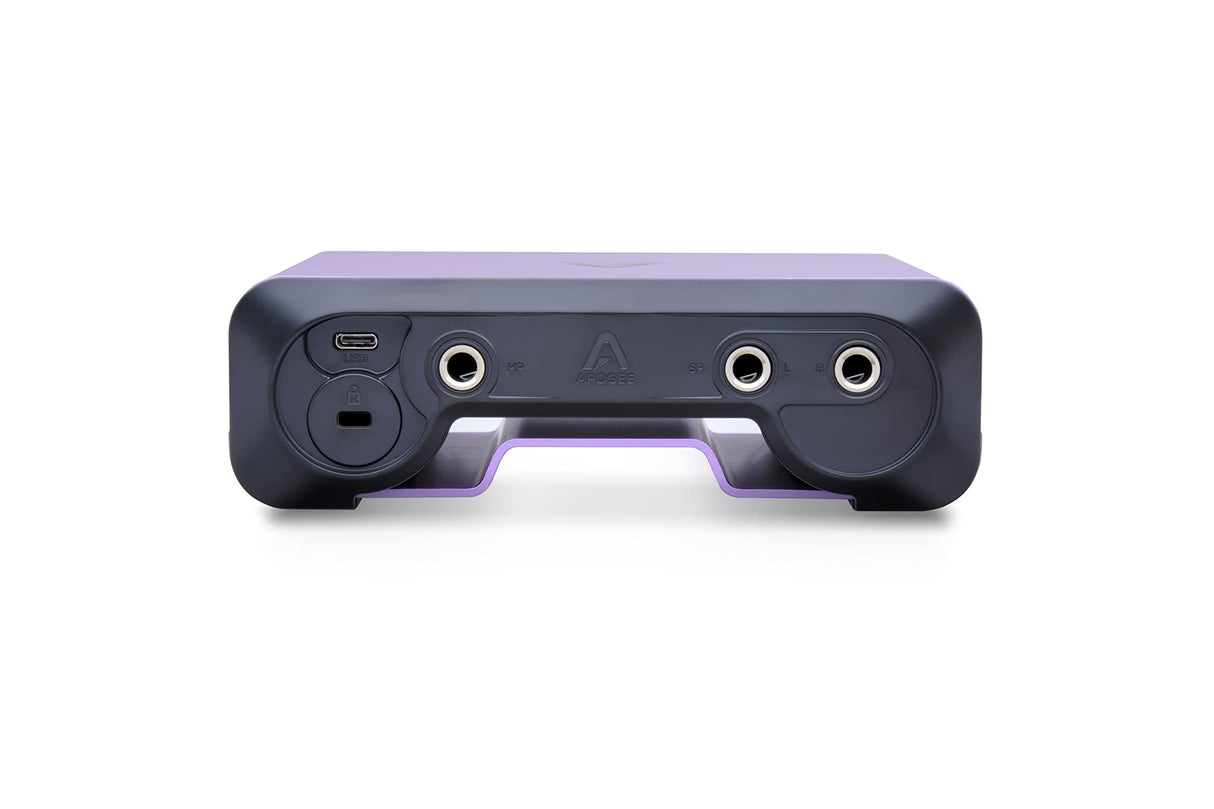 Apogee - Boom - Interface de audio USB para músicos, podcasters y steramers, frecuencia de muestreo de 24 bits/192 kHz, hardware DSP, salida de auriculares y software Ableton Live Lite