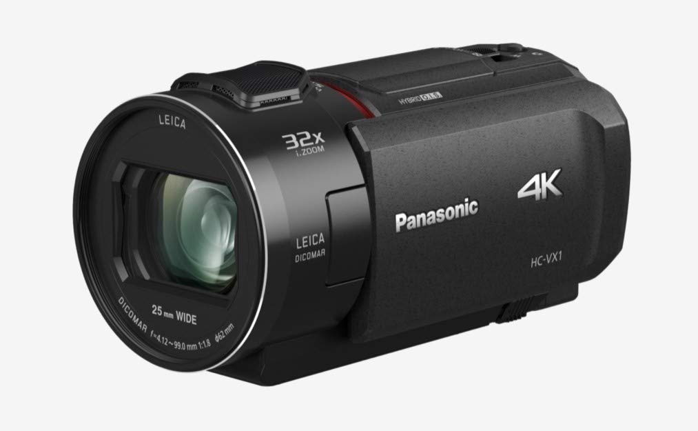 Panasonic HC-VX1 - Videocámara Semi-Profesional de 24x, O.I.S de 5 Ejes, Objetivo Leica F1.8 - F4, Zoom 25 mm - 600 mm, 4K, HD, Color Negro