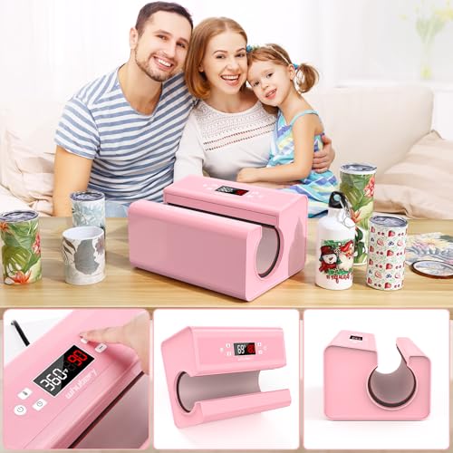 AKEYDIY 5587_B_EU - Prensa caliente para tazas, color rosa, grande