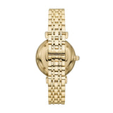 Emporio Armani Reloj Analógico para para Mujer de Cuarzo con Correa en Acero Inoxidable AR11608, Dorado y Purpurina