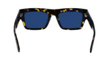 Calvin Klein Unisex Adult Sunglasses CK23504S - Havana Blue with Blue Solid W Gold Flash Ar Green Lens