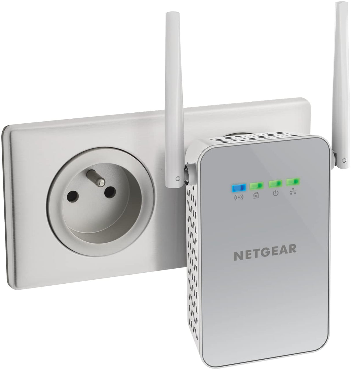 NETGEAR PLPW1000, CPL WiFi 1000 Mbps con 1 Puerto Ethernet, Precio CPL Fibra Ideal para Acceso a Internet en casa y aprovechador del Servicio Multi-TV, Compatible con Todas Las Cajas de Internet