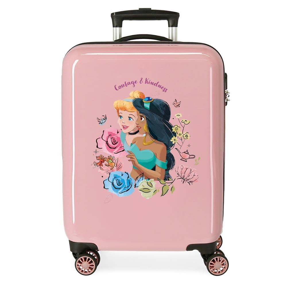 Disney Princesas Maleta de cabina Rosa 38x55x20 cms Rígida ABS Cierre de combinación lateral 34L 2 kgs 4 Ruedas dobles