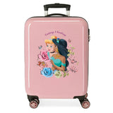 Disney Princesas Maleta de cabina Rosa 38x55x20 cms Rígida ABS Cierre de combinación lateral 34L 2 kgs 4 Ruedas dobles