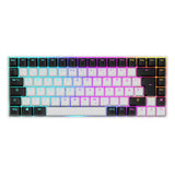 Sharkoon Skiller SGK50 S3 - Teclado para Videojuegos, Color Blanco, 75% de disposición