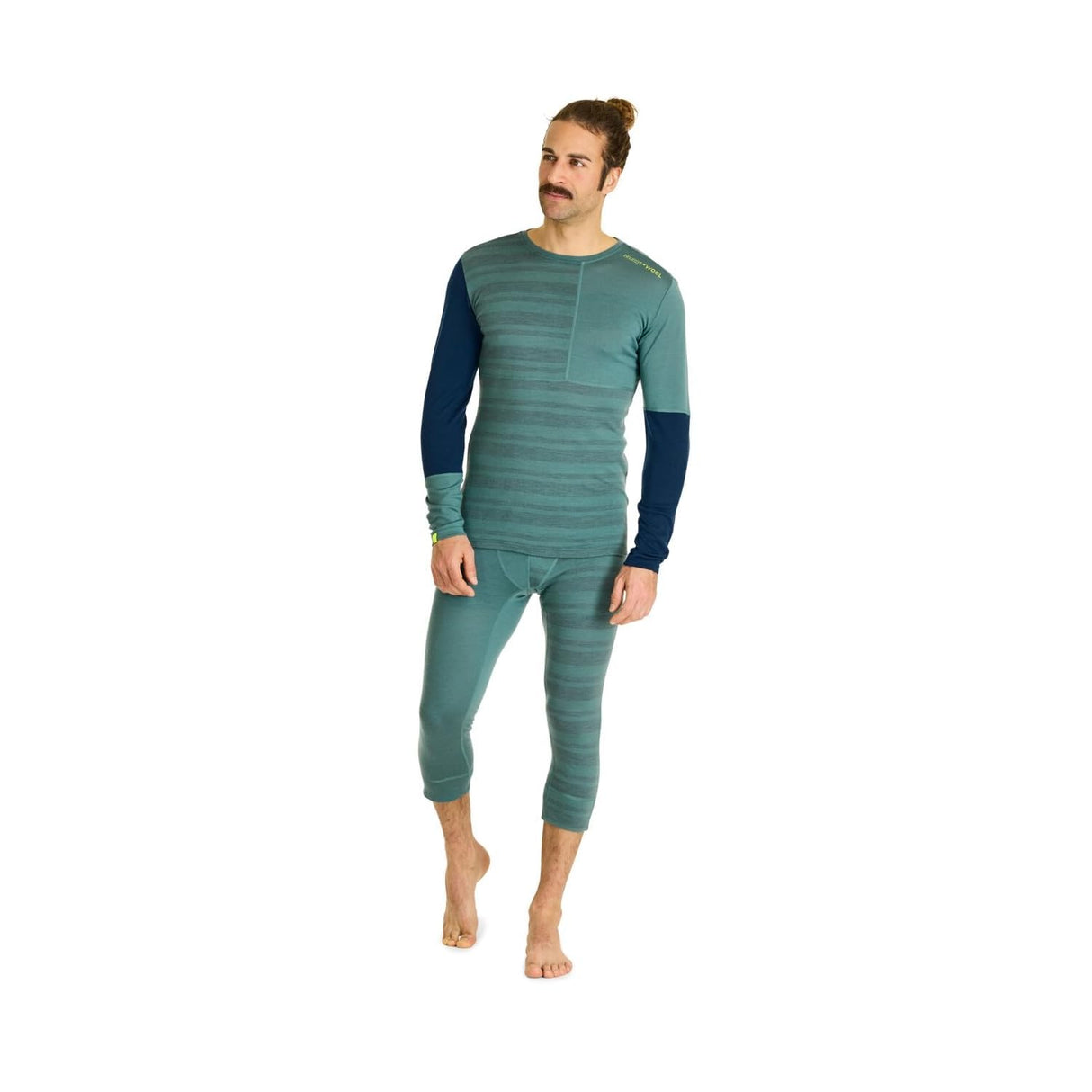 ORTOVOX 185 Rock N Wool Long Sleeve M T-Shirt, Arctic Grey, S para Hombre