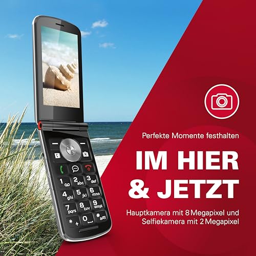 Emporia EmporiaTOUCHsmart 2 - Teléfono móvil Plegable con botón Grande