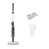 Shark Mopa de vapor automática [S6003EU] Klik N’ Flip, Steam Blast, Dirt Grip, 3 Controles inteligentes de vapor directo, Burdeos/ Gris Acero