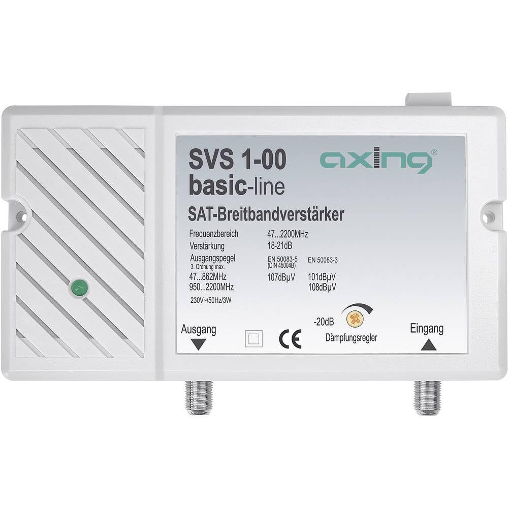 Axing SVS 1-00 - Amplificador de señal satélite (25 dB, 47-2200 MHz)
