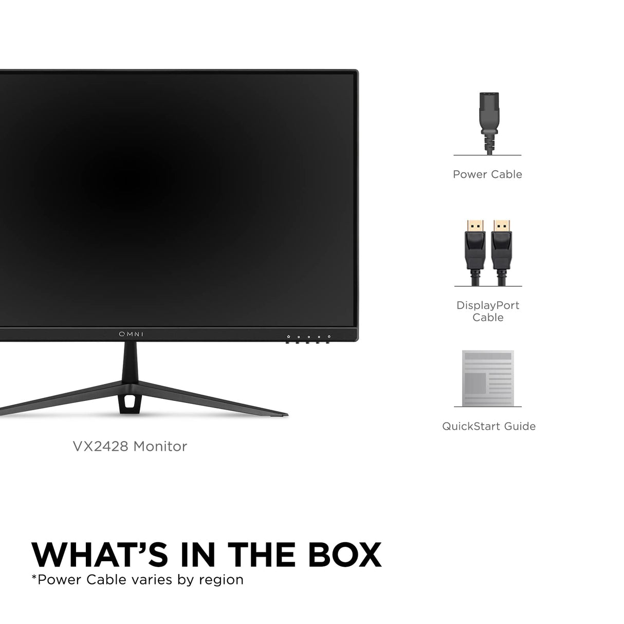 ViewSonic VX2428 24" 16:9 (23.8") 1920 x 1080 SuperClear® IPS, 165hz, 1ms MPRT, Freesync Premium, 2 HDMI, DisplayPort, Speakers