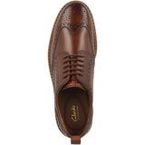 Clarks Shoes, Aldwin Limit, Mid Tan Lea, 9 (Men)