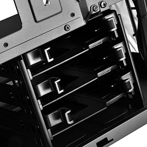 Silverstone SST-LD01B Lucid Serie Mini Tower Micro ATX - Caja para Ordenador (3 Paneles Laterales de Cristal Templado)