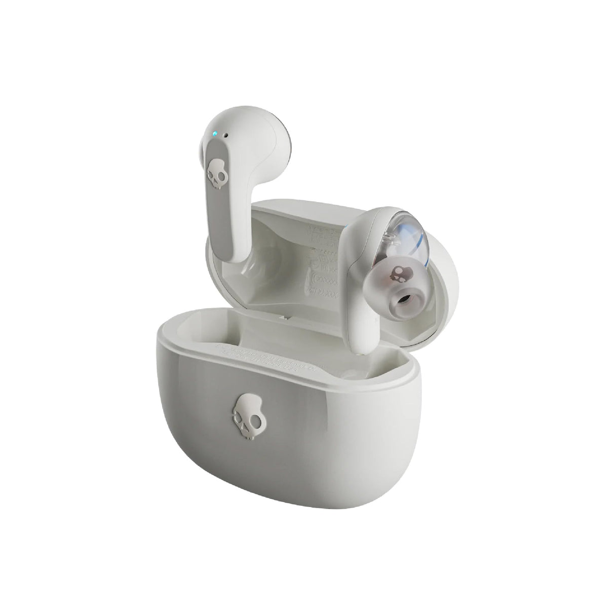 Skullcandy Rail Auriculares In-Ear Inalámbricos, 42 h de Autonomía, Skull-iQ, con Alexa Habilitada, Micrófono, Compatibles con iPhone Android y Dispositivos Bluetooth - Blanco