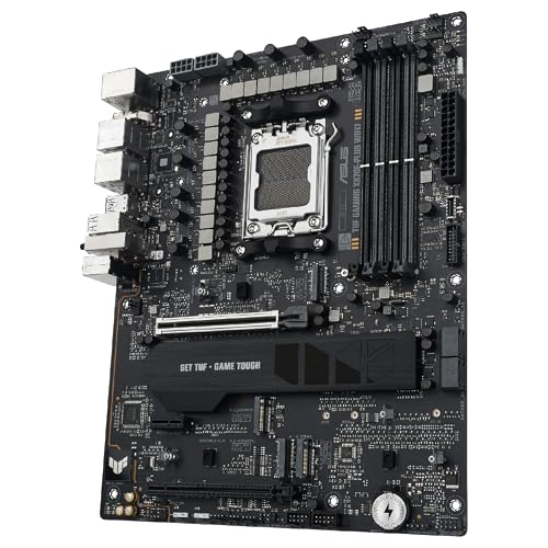 ASUS TUF Gaming X870E-PLUS WIFI7 Placa Base AMD X870E ATX, VRM de 16+2+1 Fases, DDR5, PCIe 5.0, Q-Release Slim, M.2, WiFi 7, USB4 Tipo-C, Aura Sync, AI Cooling II, AI Networking II y AI Overclocking