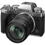 Fujifilm X-T4 - Kit de cámara con objetivo XF18-55/2.8-4, Color Plateado