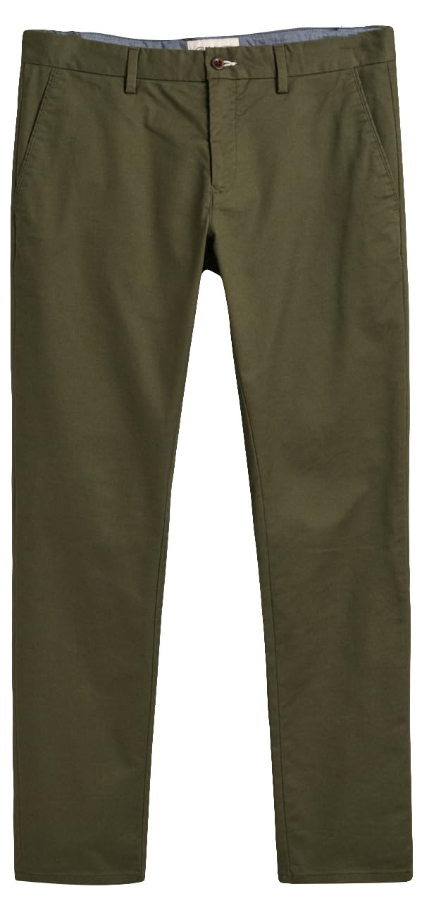 GANT Slim TP Chinos Pantalones clásicos, Juniper Green, 30 W/30 L para Hombre