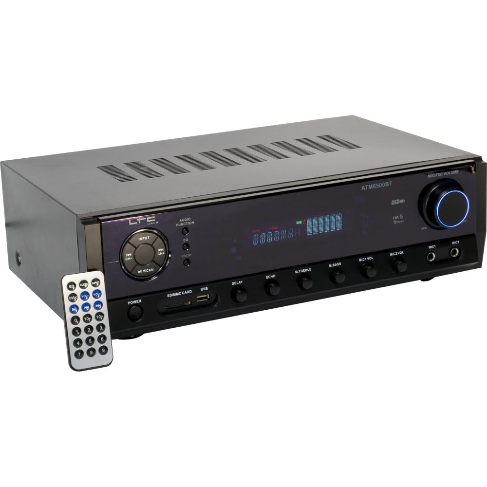 ATM6500BT - LTC - Amplificador HIFI 2 x 50W - USB, SD y Bluetooth - Negro