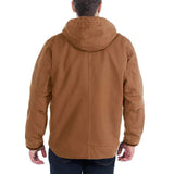 Carhartt, Hombre, Chaqueta Utilitaria En Lona De Algodón Con Efecto Desgastado, Forro De Peluche, Ajuste Ligeramente Holgado, Marrón Carhartt®, M