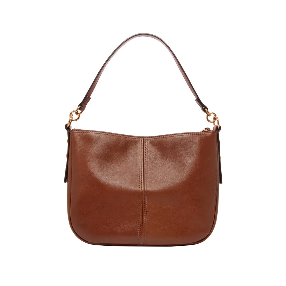 Fossil Jolie Bolso cruzado de piel o ante marrón para mujer, Óxido