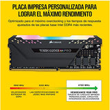 Corsair Vengeance RGB Pro 64GB (2x32GB) DDR4 4000 (PC4-32000) C18 - Memoria de Escritorio - Negro, CMW64GX4M2K4000C18