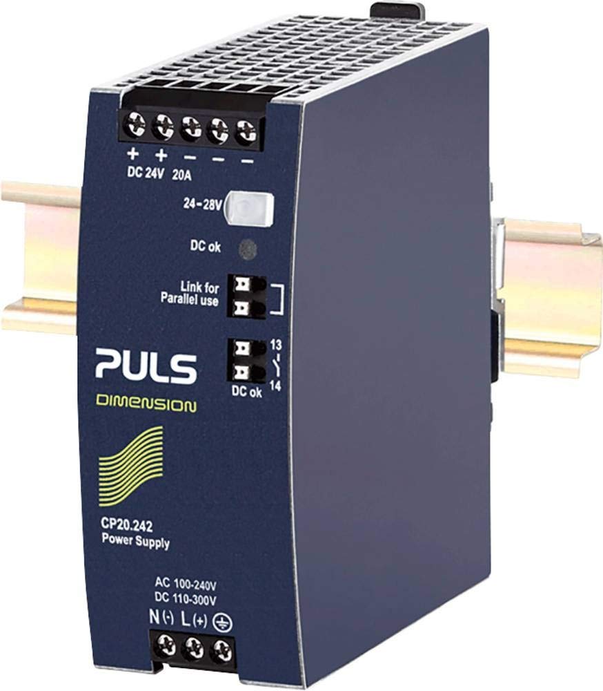 PULS Fuente de alimentación (riel DIN) 24 V, 20 A, 480 W.