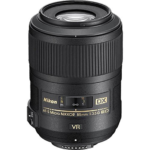 Nikon AF-S DX Micro 85mm F3.5 G ED - Objetivo con Montura para Montura F de Nikon (Distancia Focal Fija 127.5mm, Apertura f/3.5, estabilizador de Imagen)