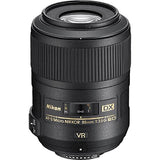 Nikon AF-S DX Micro 85mm F3.5 G ED - Objetivo con Montura para Montura F de Nikon (Distancia Focal Fija 127.5mm, Apertura f/3.5, estabilizador de Imagen)