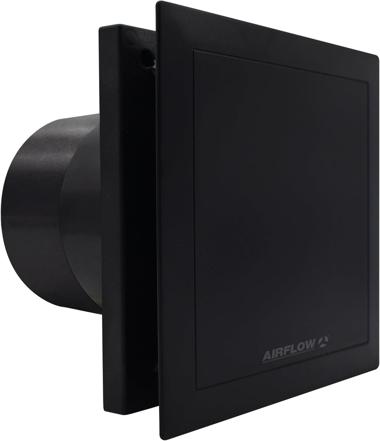 Airflow QT100 B Negro Extractor Baño – Silencioso 25 dB(A), 5W, IP45, 2 Velocidades 21/25 L/s, Pared/Techo, Ingeniería Alemana, Certificado QuietMark, Garantía 3 Años