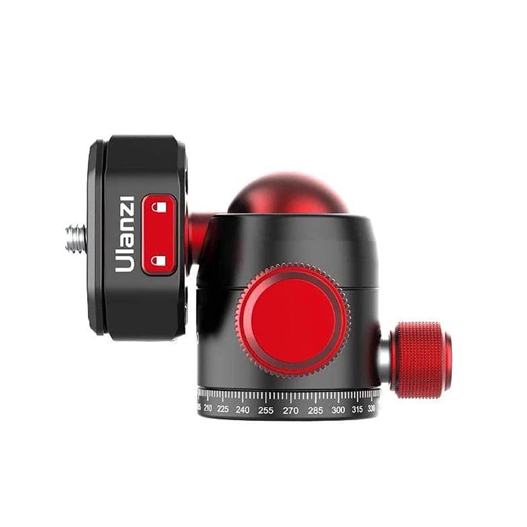 Cabezal Giratorio Ulanzi U-100 con rótula y Soporte Cold Shoe-Mount