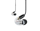 Shure AONIC 215 Auriculares de Aislamiento de Sonido con Cable, Controlador único, Ajuste Interno, Compatible con Dispositivos Apple y Android - Clear