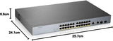 Zyxel 24-Port Gigabit PoE+ Switch | Smart Cloud Management | 375 Watt Power | 2 Combined Ports | Long Range [GS1350-26HP]