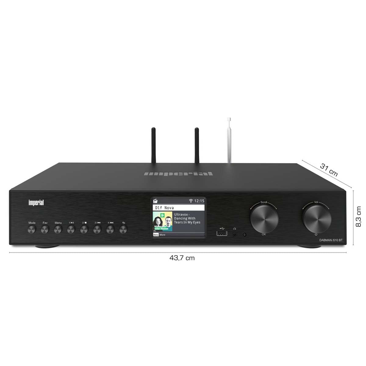 Imperial DABMAN i510BT Internet Digital Negro Radio