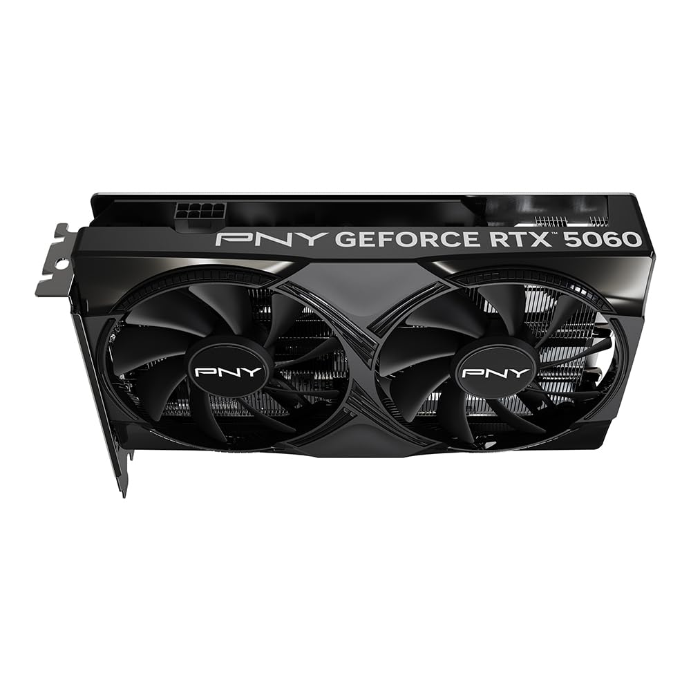 PNY Tarjeta Gráfica GEFORCE RTX™ 5060 8GB Overclocked Dual Fan DLSS 4