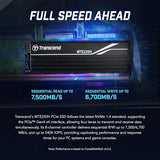 Transcend 4TB NVMe PCIe Gen4 x4 MTE250H M.2 SSD Disco de Estado Sólido TS4TMTE250H