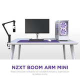 NZXT Boom Arm Mini - Ap-BOOMS-B1 - Brazo de Brazo de micrófono pequeño para transmisión, creación de Contenido, podcasting y grabación - Canal de Cable Cubierto - Compatibilidad Universal - Negro