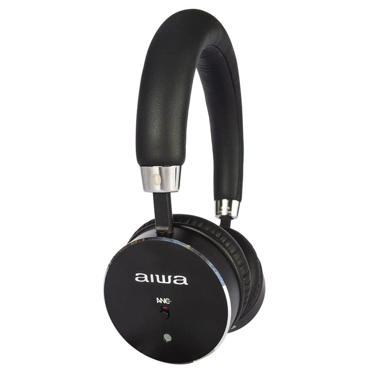 Aiwa HSTBTN-800BK: Auriculares Bluetooth con ANC, Cancelación Ruido, ideal para viajes, con cable o inalámbricos