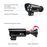 INSTAR IN-9408 2K+ PoE Negro - cámara de vigilancia LAN/PoE con Inteligencia Artificial - cámara Exterior Resistente a la Intemperie - Power Over Ethernet IEEE 802.3af - HomeKit - PIR - RTSP