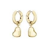 BOSS Jewelry Pendientes para Mujer Colección HONEY LOVE en Oro Amarillo con un Colgante en Forma de Corazón - 1580641