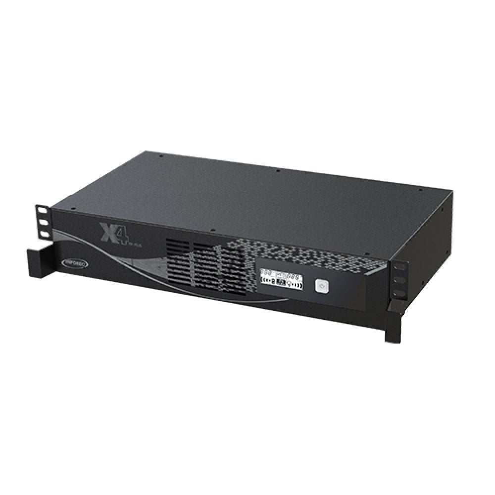 X4 600 RM Plus - Sistemas de alimentación ininterrumpida (SAI/UPS), línea interactiVA, 600 VA, 4 IEC tomacorrientes - 2 SCHUKO tomacorrientes (Garantía 2 años)