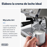 De'Longhi La Specialista Arte Evo EC9255.T, Máquina de Café Espresso, con Función Cold Brew, con Jarra de Leche Profesional, Sensor Grinding Technology, Incluido Kit de Barista, 1550W, Titanio
