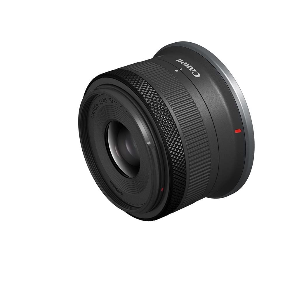 Canon Objetivo RF-S 18-45mm F4.5-6.3 IS STM, Lente Zoom Gran Angular, para Imagen y vídeo, Compacto y Ligero, Motor STM, Estabilizador óptico 4.4 Pasos, Montura RF Compatible con Sistema EOS R, Negro
